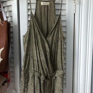 Snake print romper